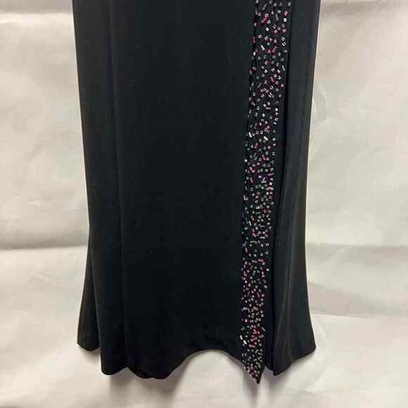 Zum Zum by Niki Livas Beaded High Neck Maxi Dress Womens XS Wedding Guest Formal - Picture 7 of 12